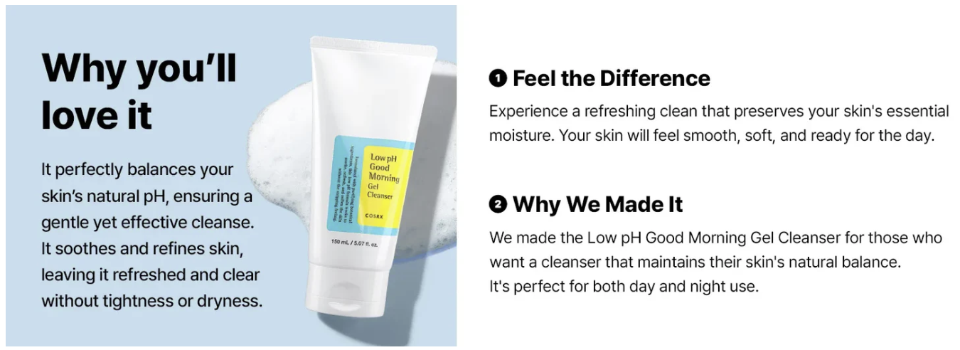 COSRX Low pH Good Morning Gel Cleanser 150ml