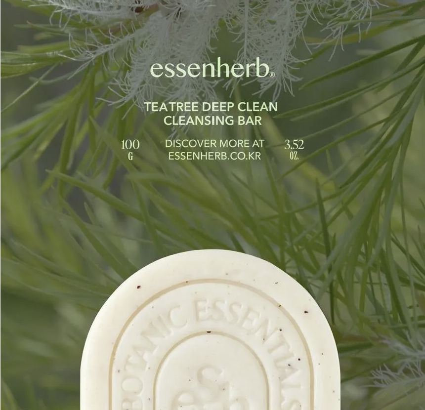 EssenHerb Tea Tree Deep Clean Cleansing Bar 100g
