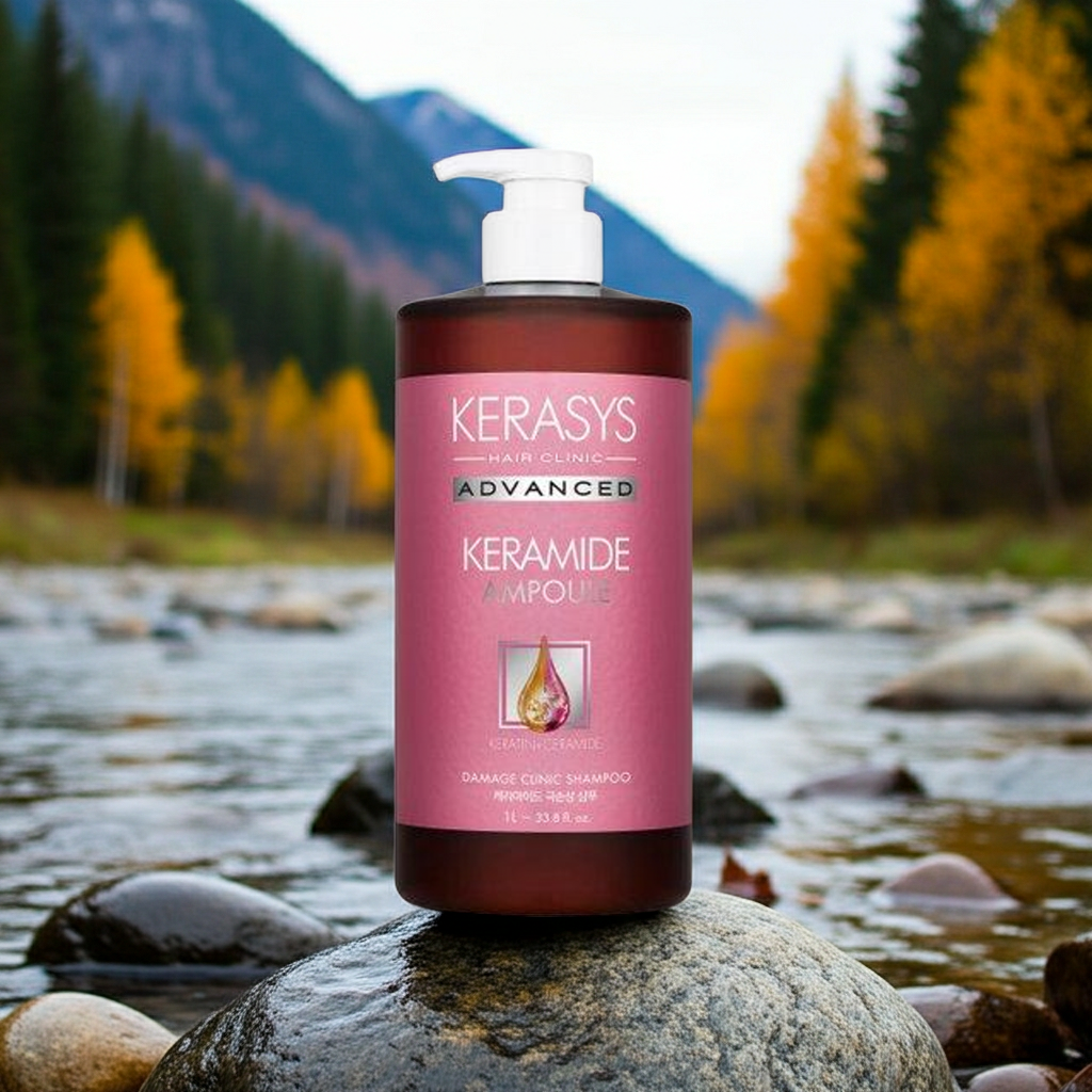 Kerasys Advanced Keramide Ampoule Damage Clinic Hair Shampoo 1L