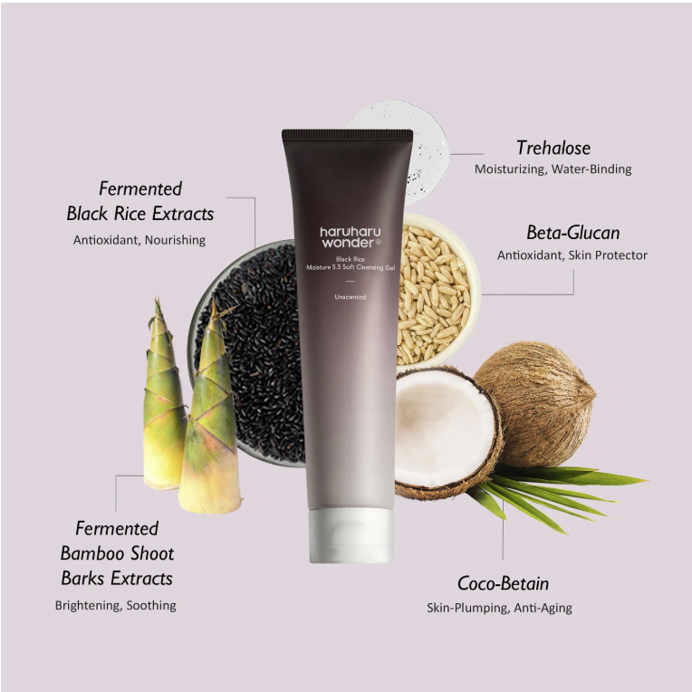 [Haruharu Wonder] Black Rice Moisture 5.5 Soft Cleansing Gel 100 ml