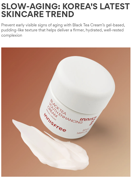 Innisfree Black Tea Youth Enhancing Skincare Set (Toner, Emulsion, Ampoule)