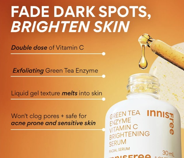 Innisfree Green Tea Enzyme Vitamin C Brightening Serum 30ml