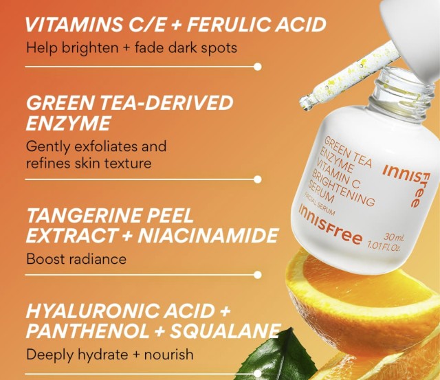 Innisfree Green Tea Enzyme Vitamin C Brightening Serum 30ml