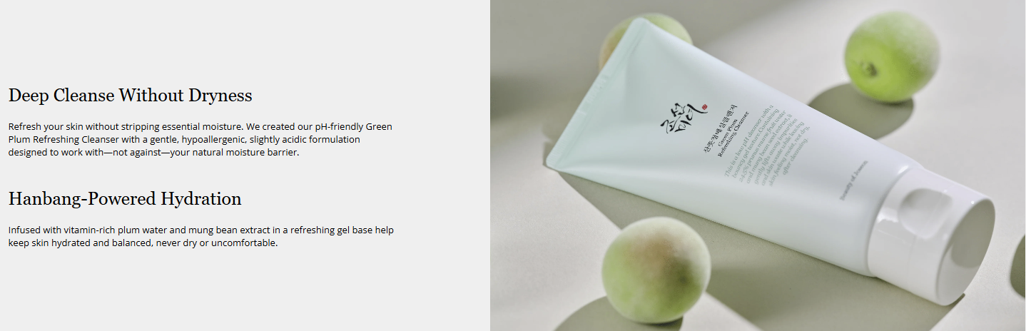 [Beauty of Joseon] Green Plum Refreshing Cleanser 100ml