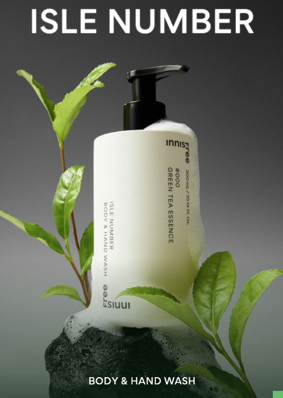 Innisfree Isle Number Body & Hand Wash 300ml #Green Tea Essence