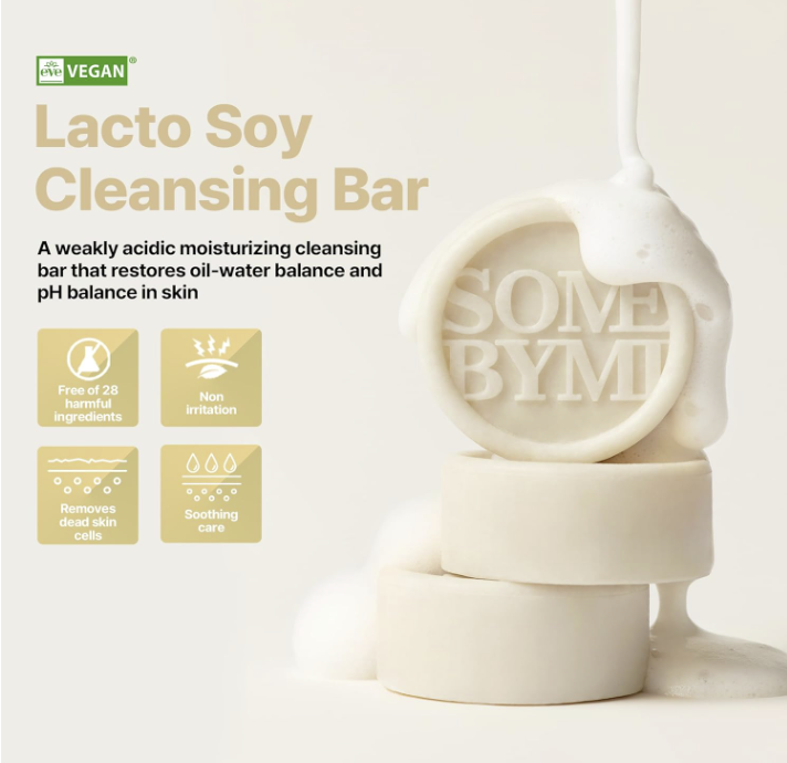 [SOME BY MI] Lacto Soy Low pH Morning Cleansing Bar 90g