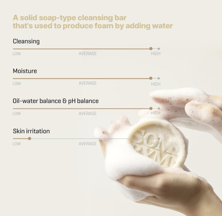 [SOME BY MI] Lacto Soy Low pH Morning Cleansing Bar 90g