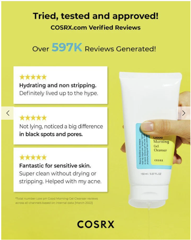 COSRX Low pH Good Morning Gel Cleanser 150ml