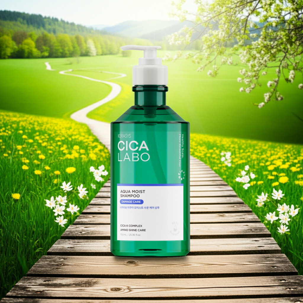 Kerasys CICA LABO Aqua Moist Hair Shampoo 750ml