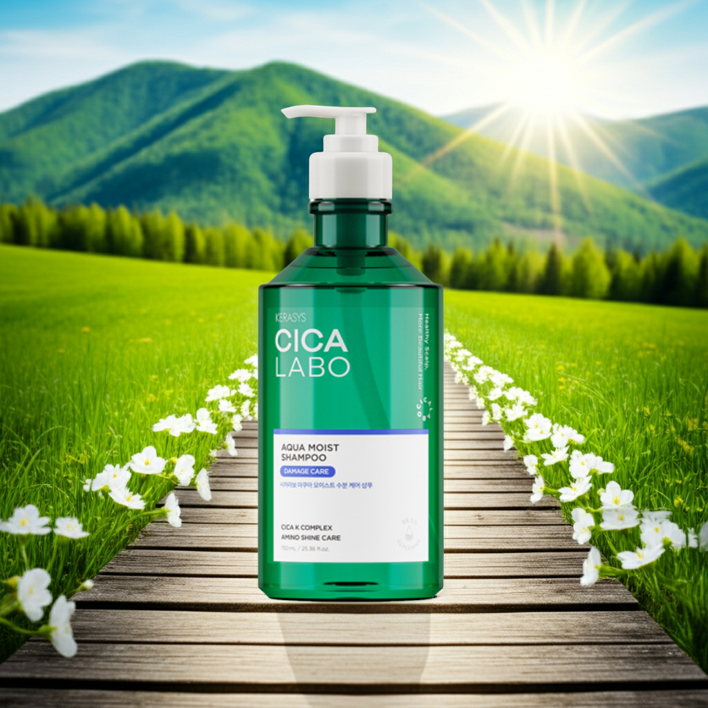 Kerasys CICA LABO Aqua Moist Hair Shampoo 750ml