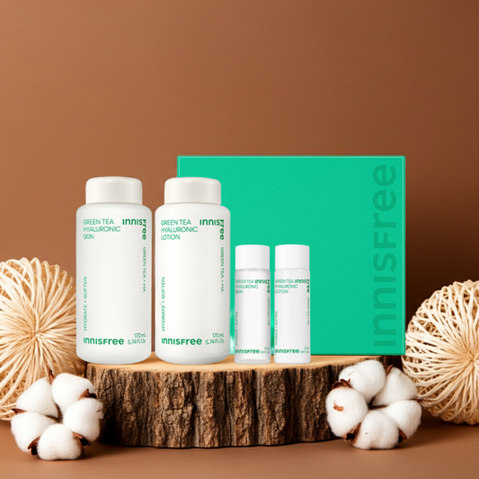 Innisfree Green Tea Hyaluronic Skincare Set
