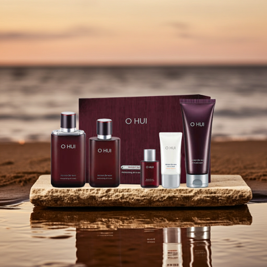 O HUI Meister For Men Moisturizing All‑In‑One Special Skincare Set (Moisturiser, Cleanser, Sunscreen)