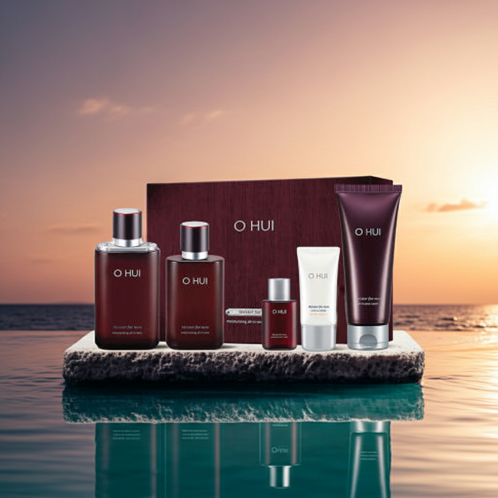 O HUI Meister For Men Moisturizing All‑In‑One Special Skincare Set (Moisturiser, Cleanser, Sunscreen)